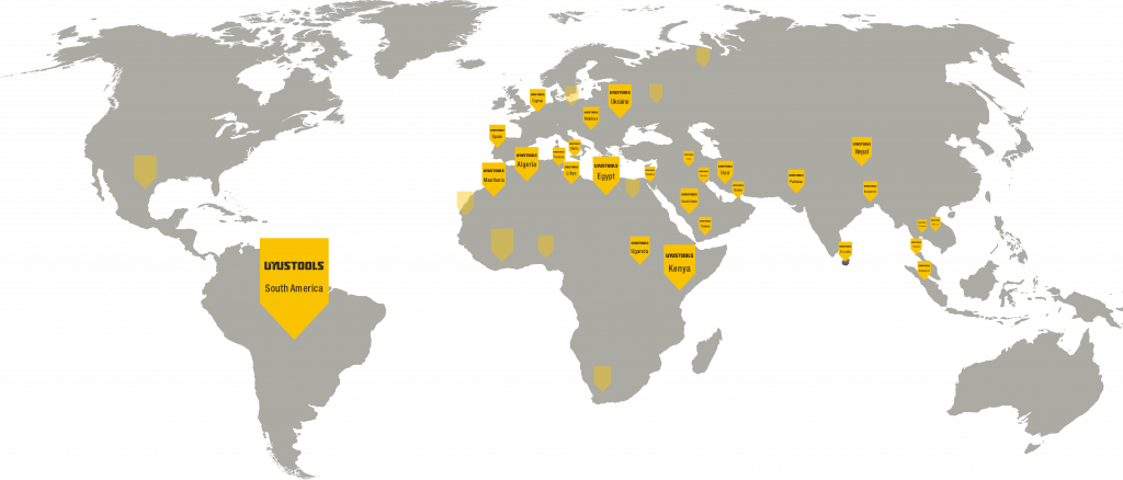 UYUSTOOLS in North America Map